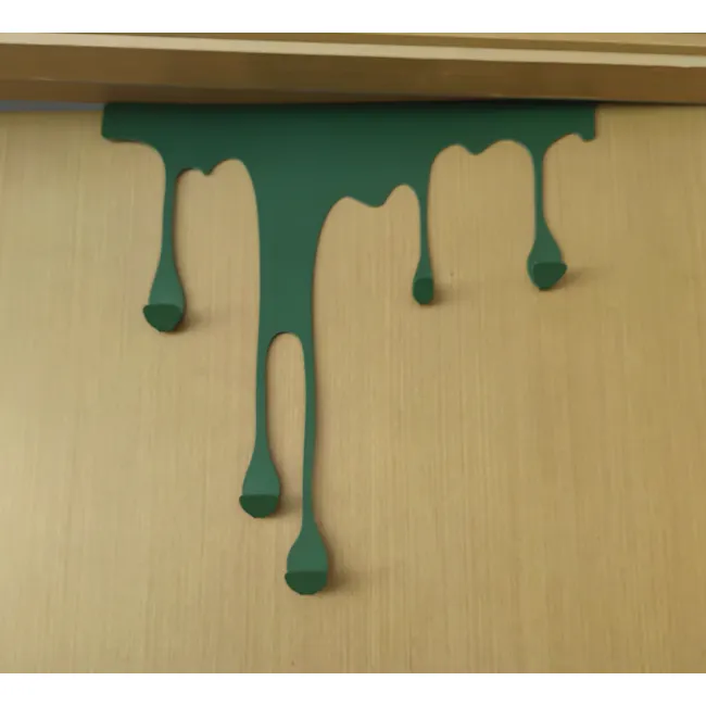 Dripping Paint Door Hook Hanger - Green - 3