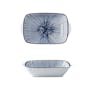 Table Matters Blue Illusion Baking Dish with Handles - 4