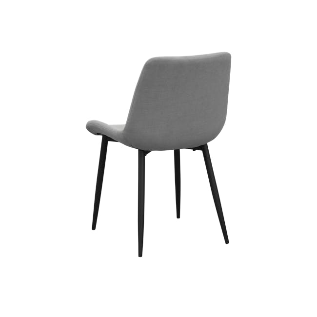 Herman Dining Chair - Elephant Grey (Fabric) - 4