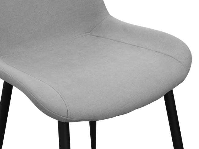 Herman Dining Chair - Elephant Grey (Fabric) - 5