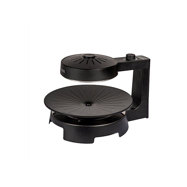 MORRIES Korean Smokeless Infrared BBQ Grill - 1 - Round, black, dome-shaped, open-top, portable, compact, ergonomic