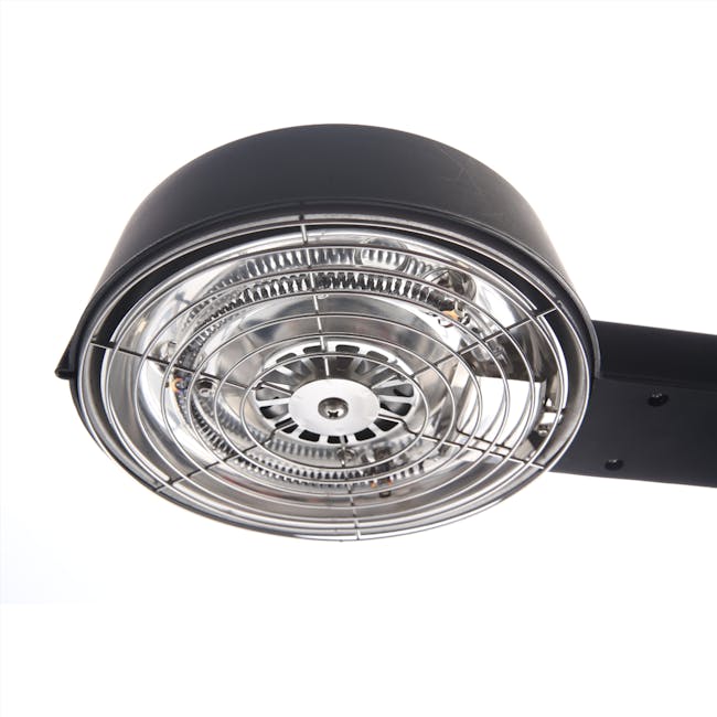 MORRIES Korean Smokeless Infrared BBQ Grill - 2 - Modern industrial light fixture, sleek black frame, chrome finish