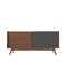 (As-is) Emelie TV Console 1.2m - Walnut, Anthracite - 2 - 0