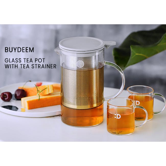 Buydeem Glass Tea Pot with Strainer 800ml - 4