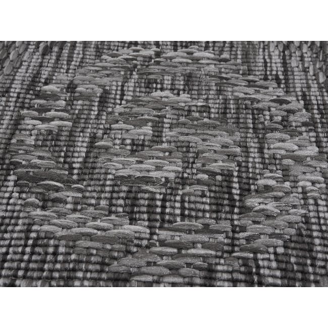 Timber Round Flatwoven Rug 1.2m - Black - 1
