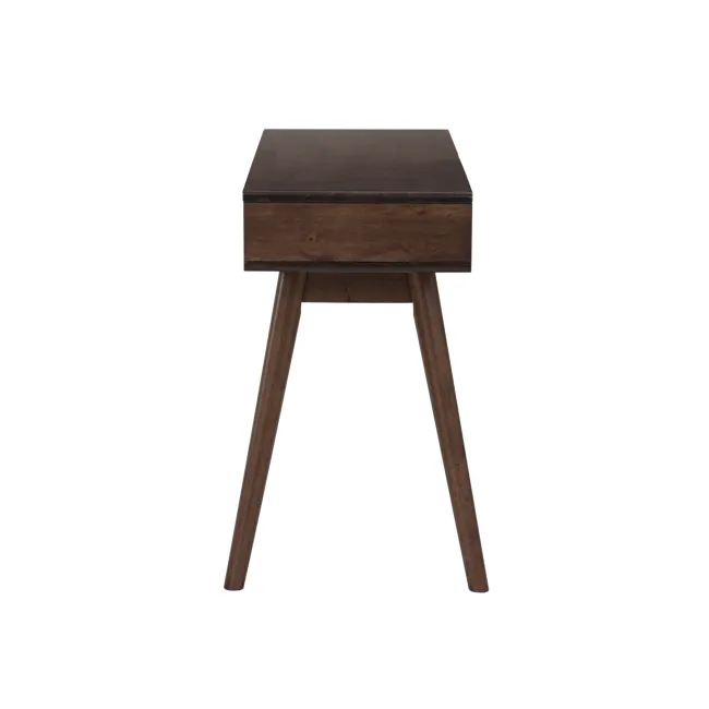 Lamar Console Table 1.2m - Walnut - 6 - Dark wood side table, minimalist design, wooden legs, sturdy construction