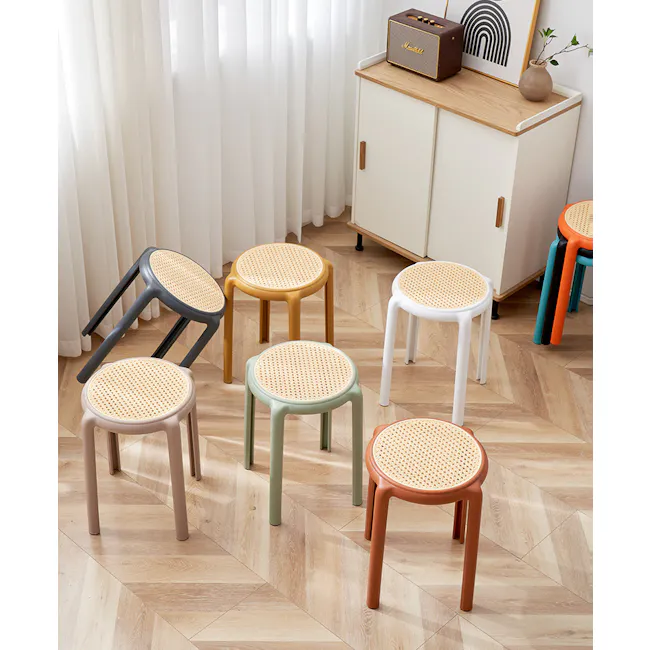 Alaska Stackable Stool - Black - 4 - Colorful, modern, playful, stylish, minimalist, cozy, inviting, homey, cheerful