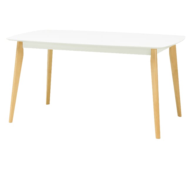 Harold Dining Table 1.5m - Natural, White - 0