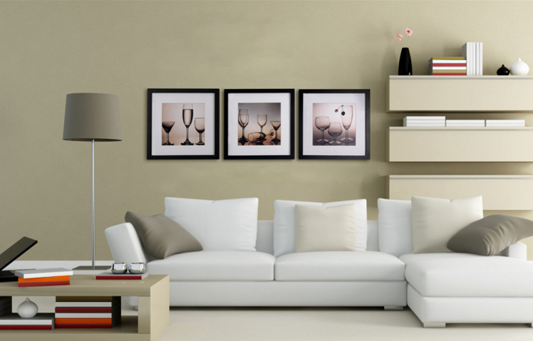 12Inch Square Wooden Frame White, Frames by HipVan HipVan