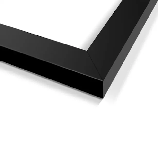 A4 Size Wooden Frame - Black - 2 - Sleek, modern frame with clean lines, Black frame with minimalist design, High-quality