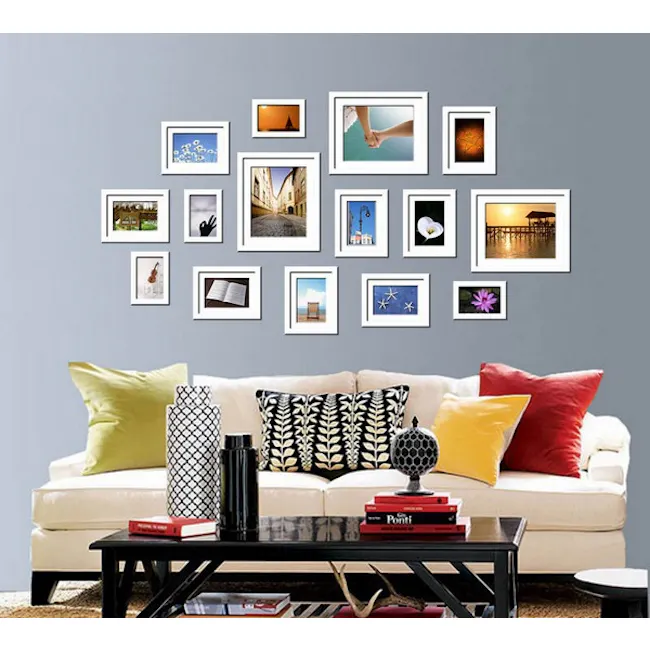 A4 Size Wooden Frame - White - 5 - Wall art, framed photographs, eclectic decor, modern style, vibrant colors, cozy living