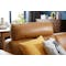 Theo 3 Seater Sofa - Tan (Genuine Cowhide + Faux Leather, Adjustable Headrest) - 4