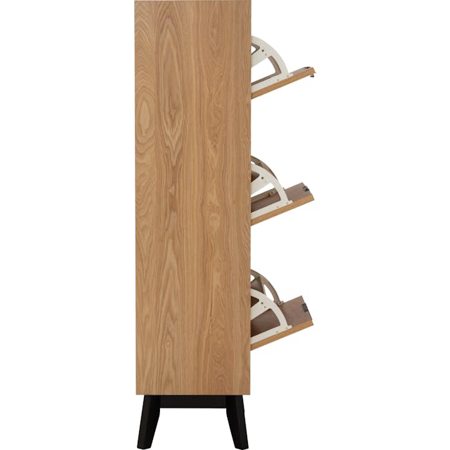 Malton Shoe Cabinet - Oak - 13