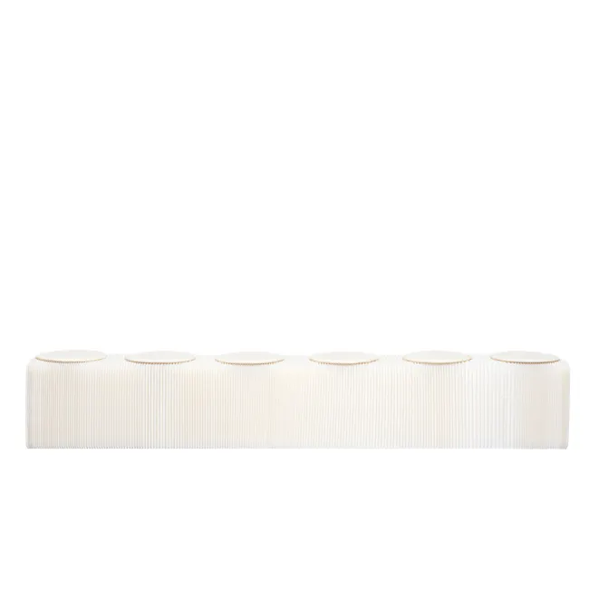 Athena 6 Seater Foldable Bench 3m - White - 1