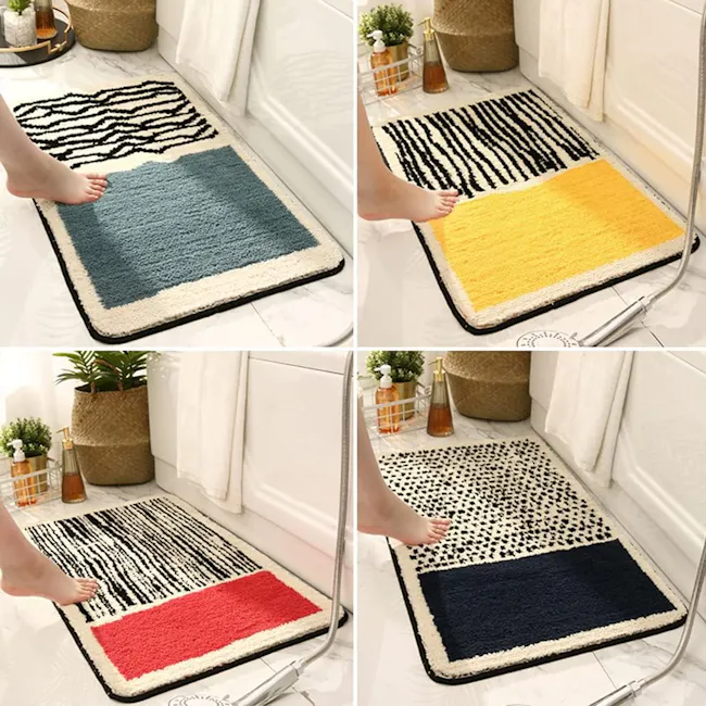 Scandi Dots Floor Mat - Navy Blue - 6