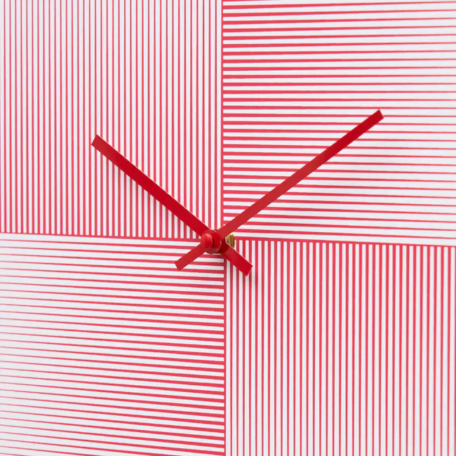 Commes Gradient Wall Clock - Red - 7