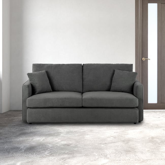 Ashley 3 Seater Lounge Sofa - Granite - 1