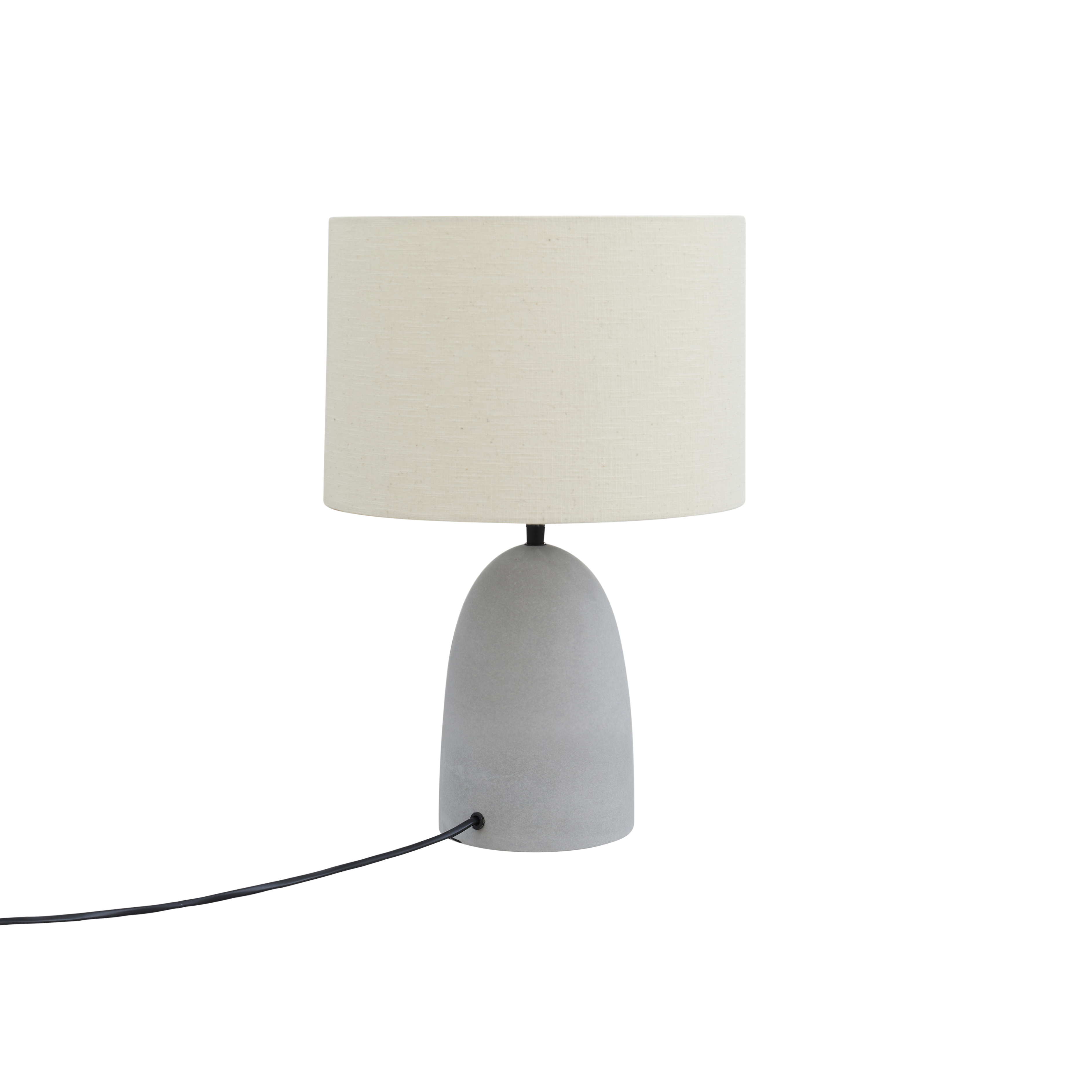 white and grey bedside lamp