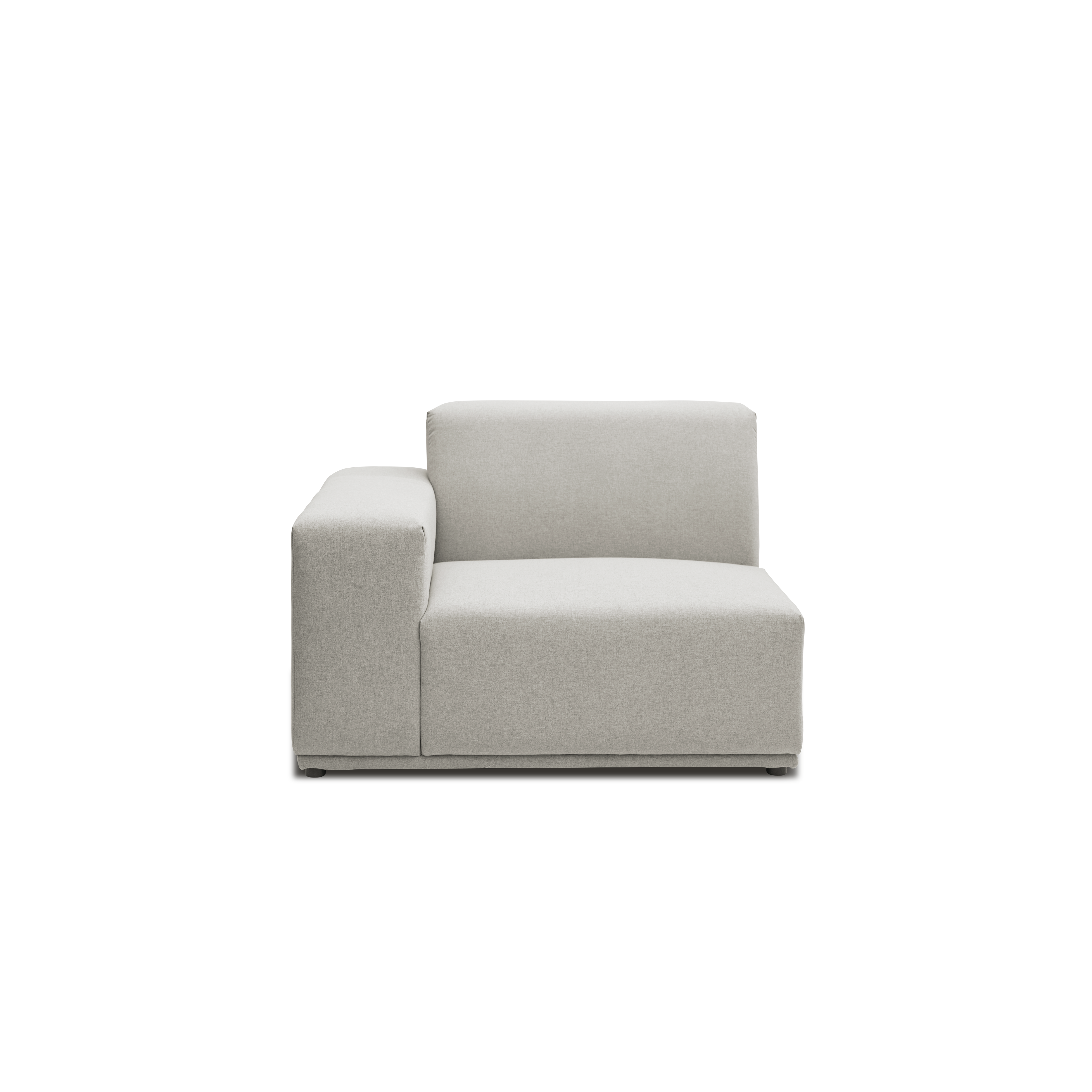 Milan Left Arm Unit - Ivory (Fabric)