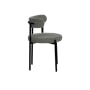 Aspen Dining Chair - Black, Grey Boucle - 1