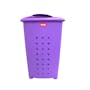 Tatay Linen Laundry Basket 60L - Prune - 4