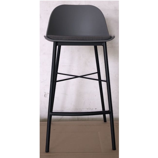 (As-is) Denver Counter Chair - Grey - 1
