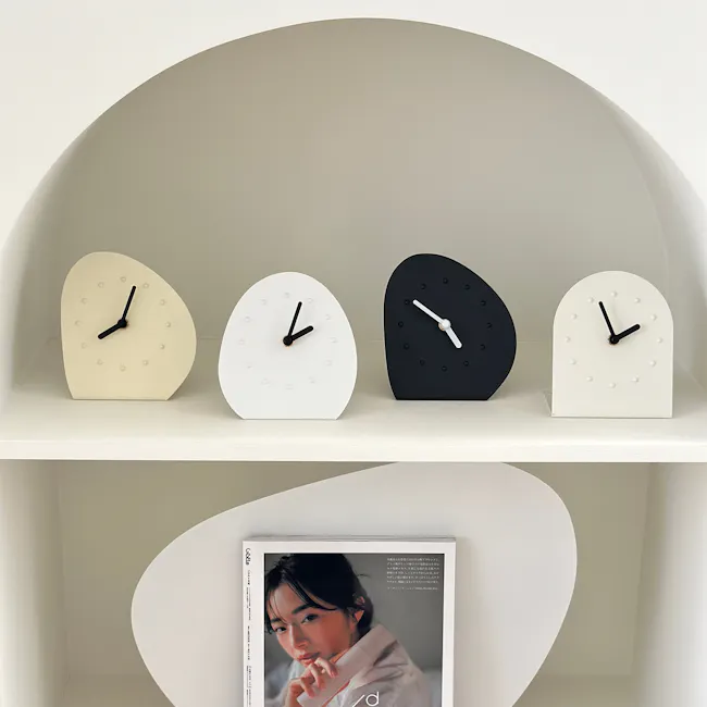 Wave Table Clock - Butter - 2