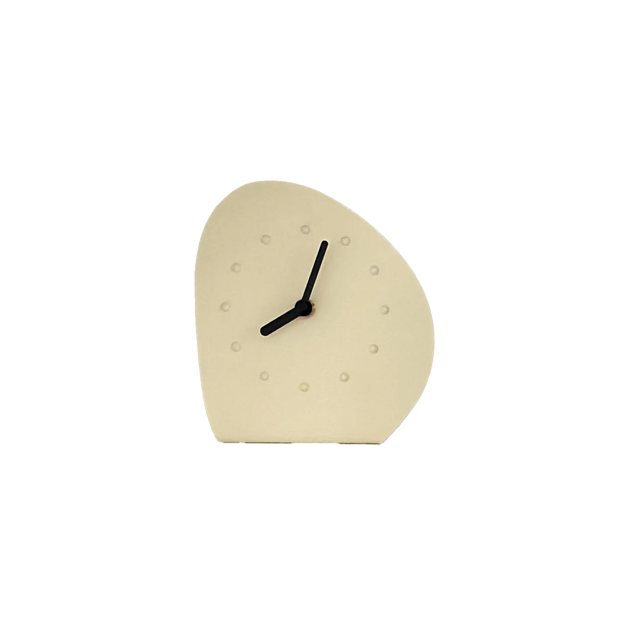 Wave Table Clock - Butter