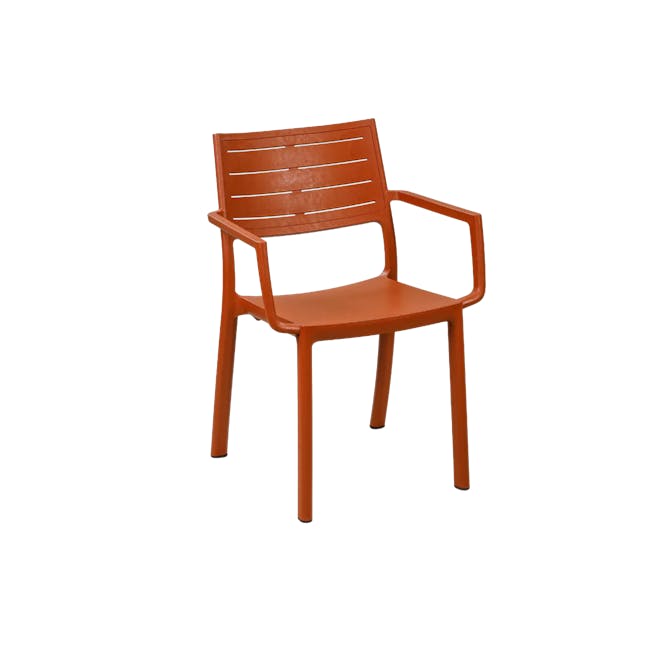 Metaline Stackable Chair - Terra Orange - 1