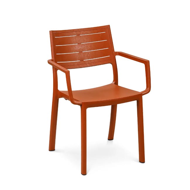Metaline Stackable Chair - Terra Orange - 4