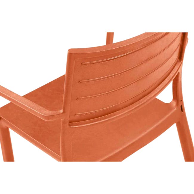 Metaline Stackable Chair - Terra Orange - 9