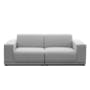 Milan 3 Seater Sofa with Ottoman - Slate (Fabric) - 2