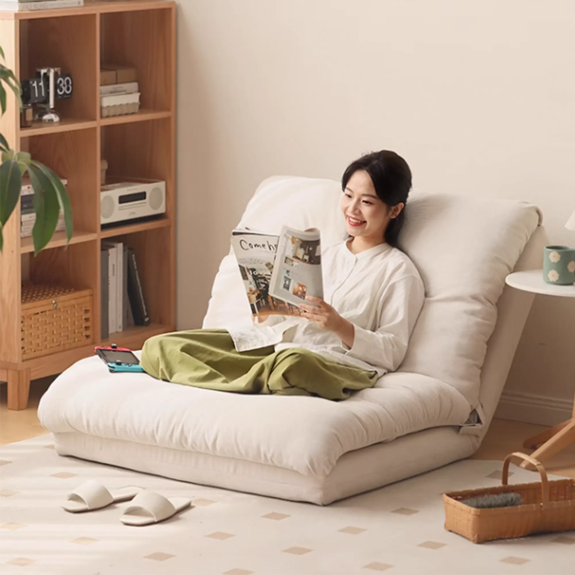 (As-is) Jesse Sofa Bed - Cream Corduroy - 1 - 14