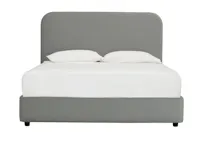 Paige Queen Bed - Light Grey