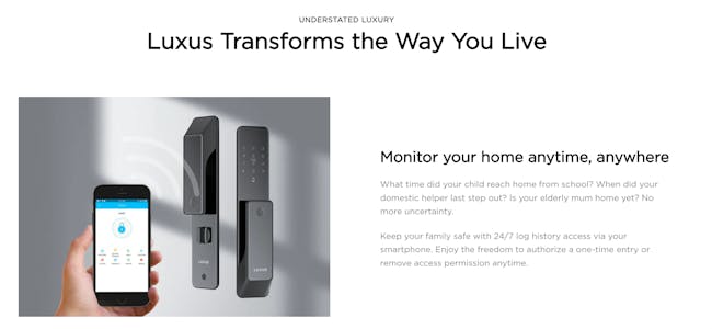 Luxus Atlas Ultra Slim Digital Door Lock - 9