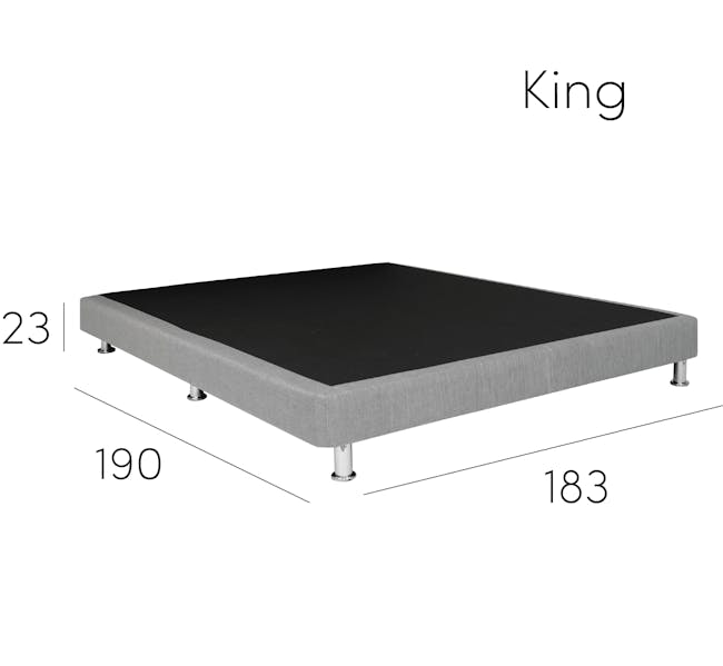 ESSENTIALS King Divan Bed - White (Faux Leather) - 7
