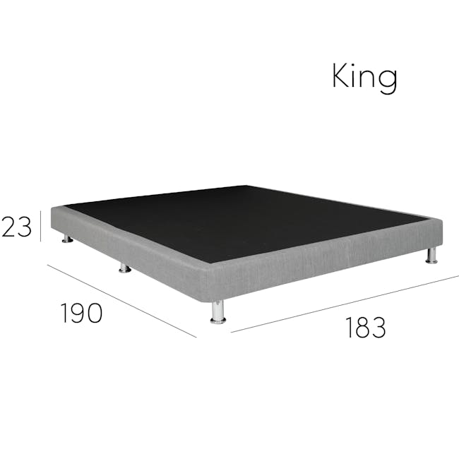 ESSENTIALS King Divan Bed - White (Faux Leather) - 7