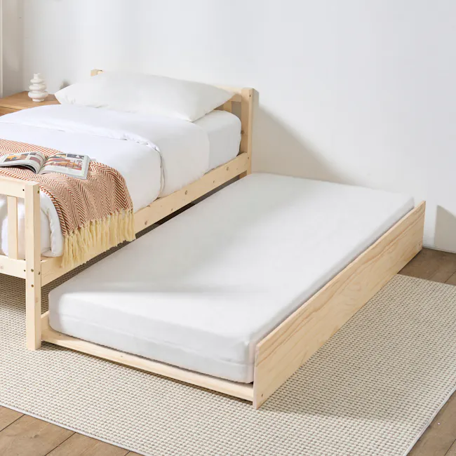 Miko Single Pull Out Trundle - Natural - 10