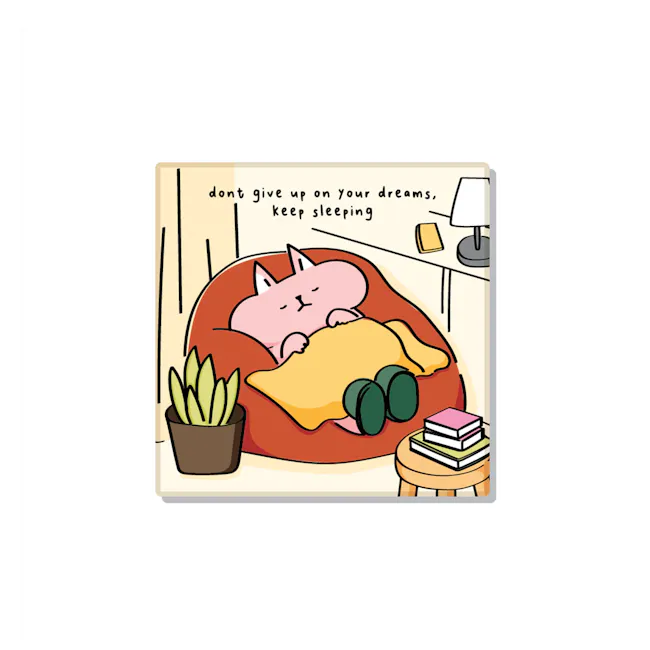 Keep Sleeping Cat Coaster - 1