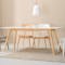 Roden Dining Table 1.8m in Natural with 4 Ladee Chairs in Pale Silver - 3
