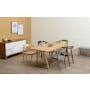 (As-is) Varden Dining Table 1.7m - Black Ash - 4 - 8