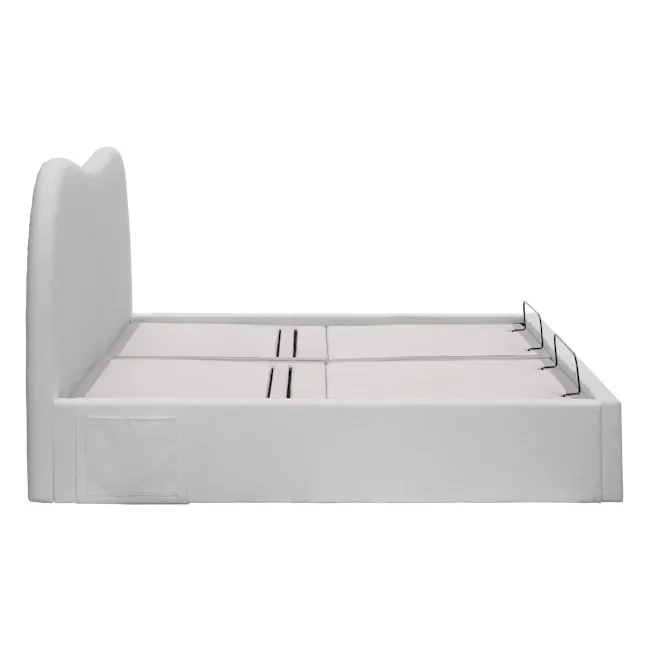 Lyra Split King Adjustable Bed - Grey Boucle - 25