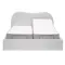 Lyra Split King Adjustable Bed - Grey Boucle
