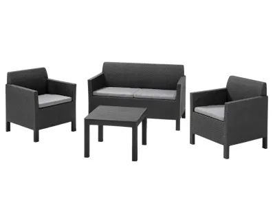 Orlando 4-pc Outdoor Sofa Set - Graphite