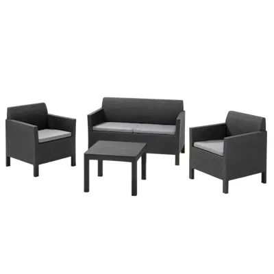 Orlando 4-pc Outdoor Sofa Set - Graphite