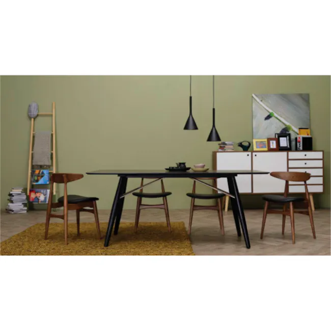 Mycroft Ladder Hanger - White - 3 - modern dining room, minimalist design, contemporary furniture, black and white dining