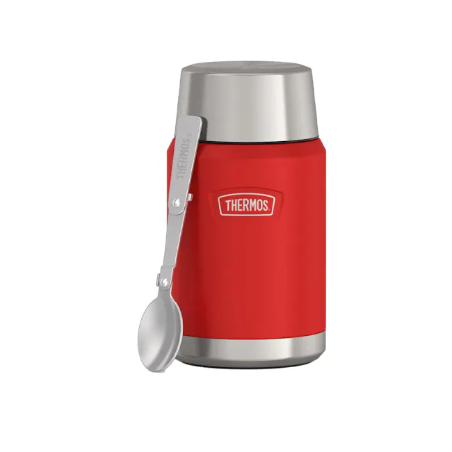 Thermos® ICON™ Food Jar 24oz with Foldable Spoon (IS3012) - Crimson Red - 1