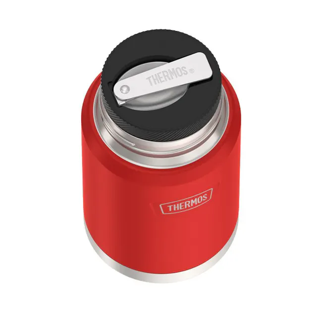Thermos® ICON™ Food Jar 24oz with Foldable Spoon (IS3012) - Crimson Red - 5