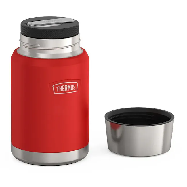 Thermos® ICON™ Food Jar 24oz with Foldable Spoon (IS3012) - Crimson Red - 3
