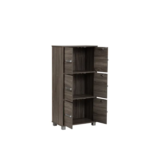 Naya 6 Door Cabinet - Dark Sonoma - 2